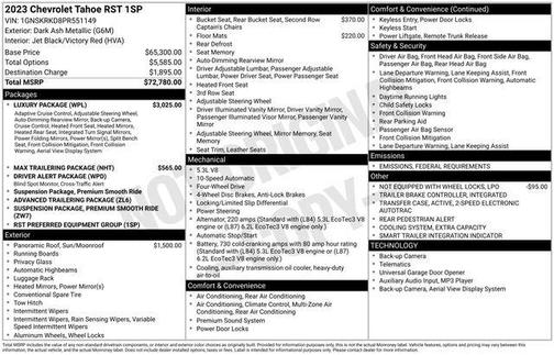 2023 Chevrolet Tahoe 4WD RST