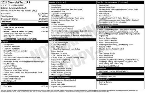 2024 Chevrolet Trax FWD 2RS