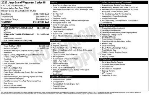 2022 Jeep Grand Wagoneer Series III