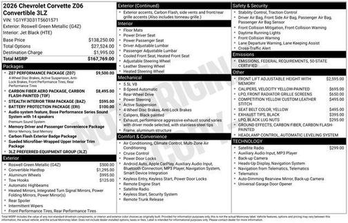 2026 Chevrolet Corvette Z06