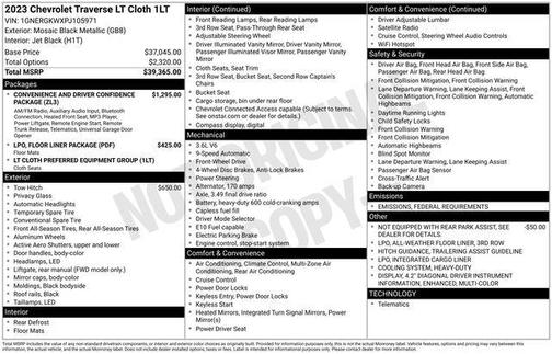 2023 Chevrolet Traverse LT Cloth