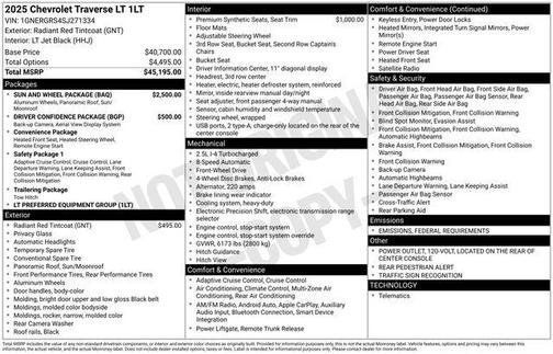 2025 Chevrolet Traverse LT