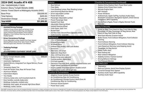 2024 GMC Acadia AWD AT4