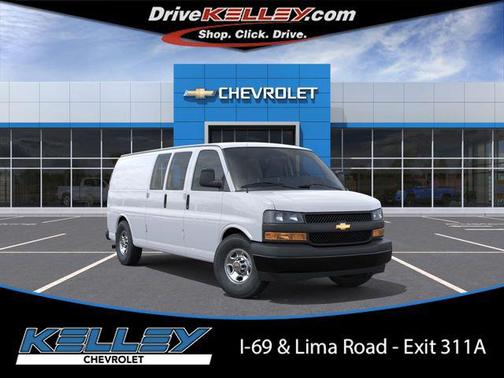 Summit White 2026 Chevrolet Express 3500 3500 Extended Wheelbase, WT, RWD