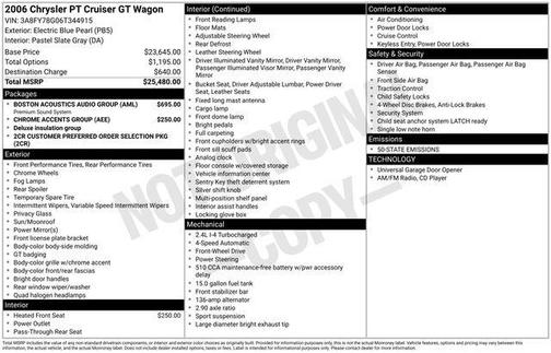 2006 Chrysler PT Cruiser GT