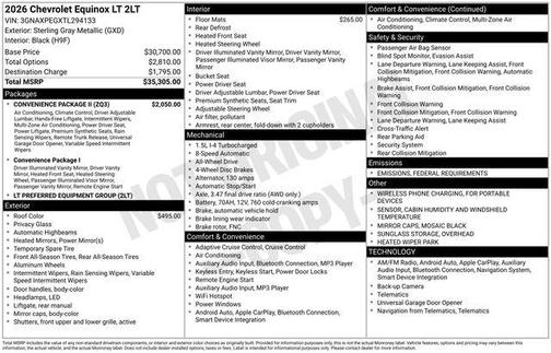 2026 Chevrolet Equinox 1LT