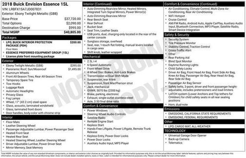2018 Buick Envision Essence
