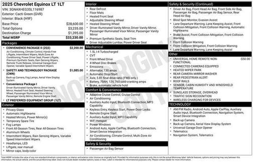 2025 Chevrolet Equinox 1LT