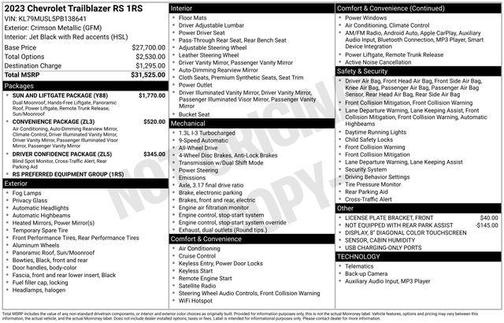 2023 Chevrolet Trailblazer RS