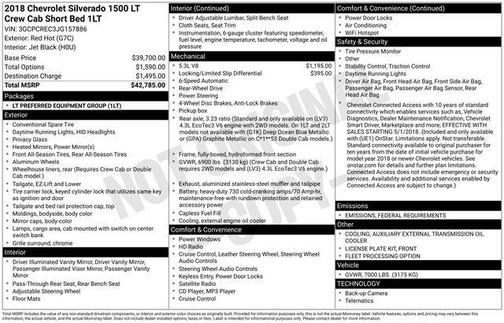 2018 Chevrolet Silverado 1500 1LT