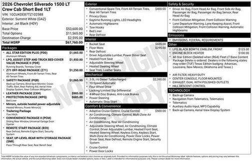 2026 Chevrolet Silverado 1500 LT