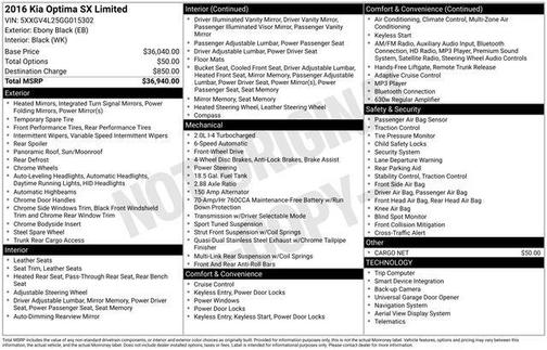2016 Kia Optima SXL Turbo