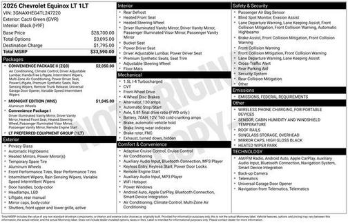 2026 Chevrolet Equinox 1LT