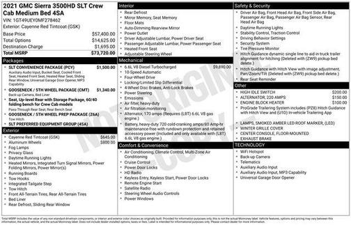 2021 GMC Sierra 3500 SLT