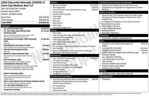 2025 Chevrolet Silverado 2500 LT