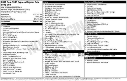 2018 RAM 1500 Tradesman