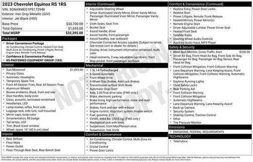 2023 Chevrolet Equinox FWD RS