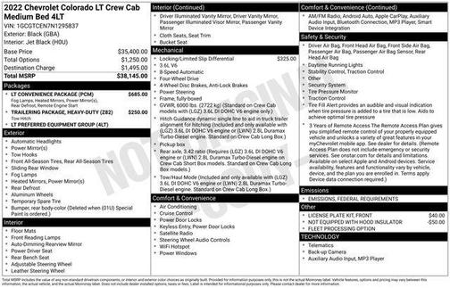 2022 Chevrolet Colorado LT
