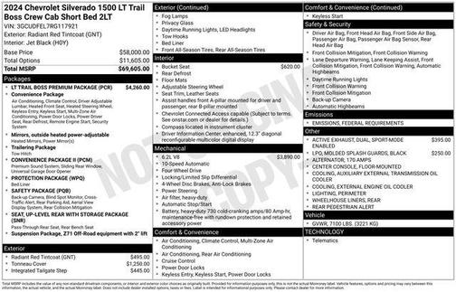 2024 Chevrolet Silverado 1500 LT Trail Boss