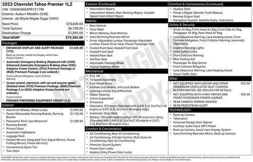 2023 Chevrolet Tahoe Premier