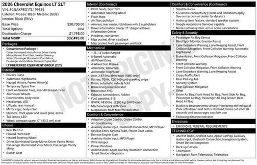 2026 Chevrolet Equinox 1LT