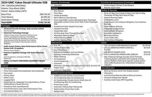 2024 GMC Yukon Denali Ultimate