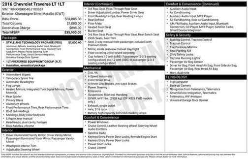 2016 Chevrolet Traverse 1LT