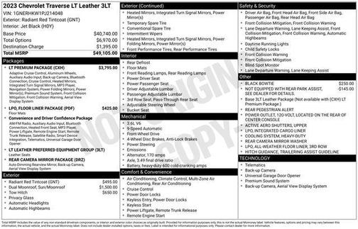 2023 Chevrolet Traverse LT Leather