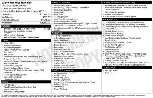2024 Chevrolet Trax FWD 1RS