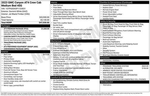 2023 GMC Canyon AT4