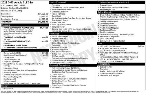 2023 GMC Acadia FWD SLE