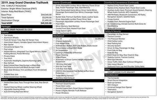 2019 Jeep Grand Cherokee Trailhawk