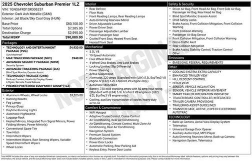 2025 Chevrolet Suburban Premier