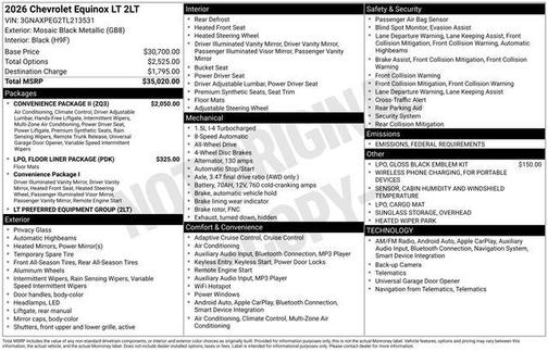 2026 Chevrolet Equinox 1LT