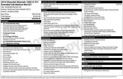 2014 Chevrolet Silverado 1500 2LT