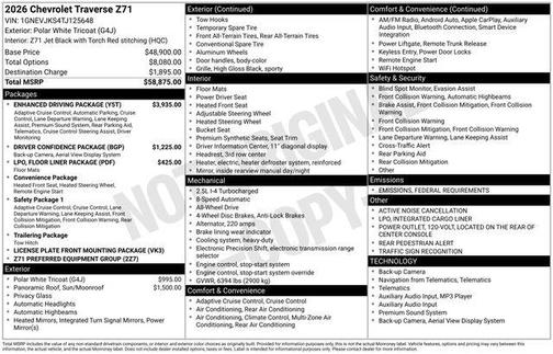 2026 Chevrolet Traverse AWD Z71