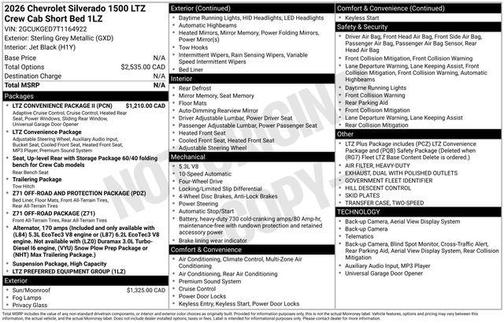 2026 Chevrolet Silverado 1500 LTZ