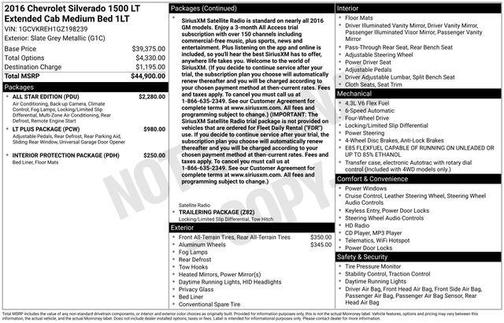 2016 Chevrolet Silverado 1500 1LT