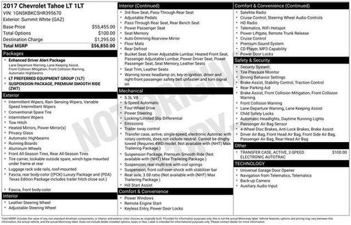 2017 Chevrolet Tahoe LT