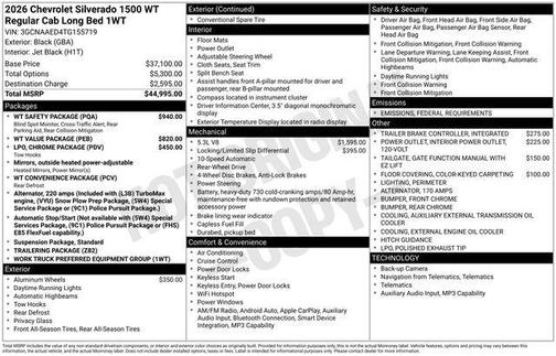 2026 Chevrolet Silverado 1500 WT
