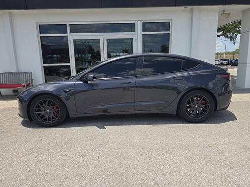 Stealth Grey 2025 Tesla Model 3 Long Range All-Wheel Drive