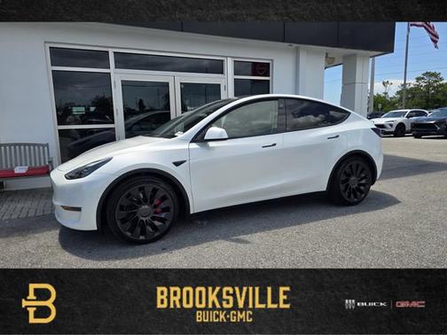 Pearl White Multi-Coat 2022 Tesla Model Y Performance