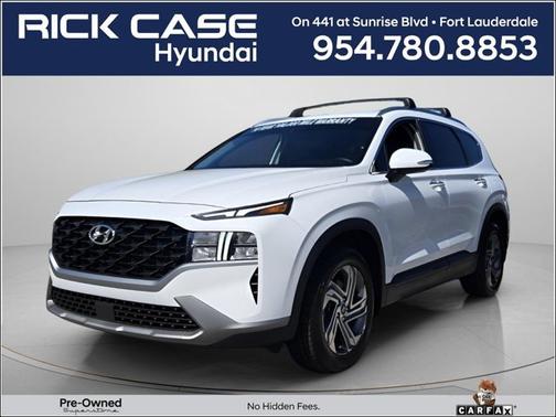 White 2023 Hyundai SANTA FE SEL