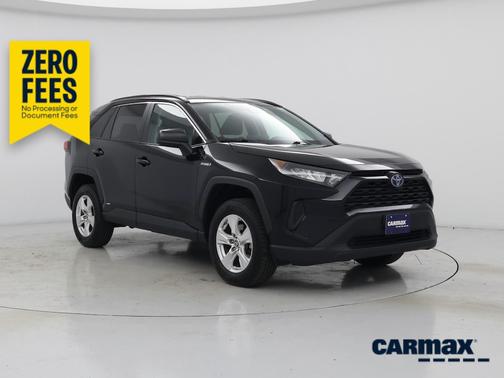 Black 2021 Toyota RAV4 Hybrid LE