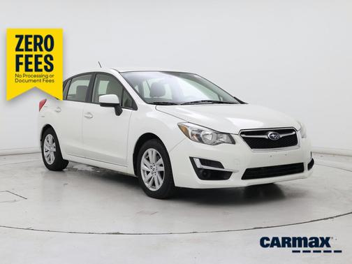 White 2015 Subaru Impreza 2.0I Premium