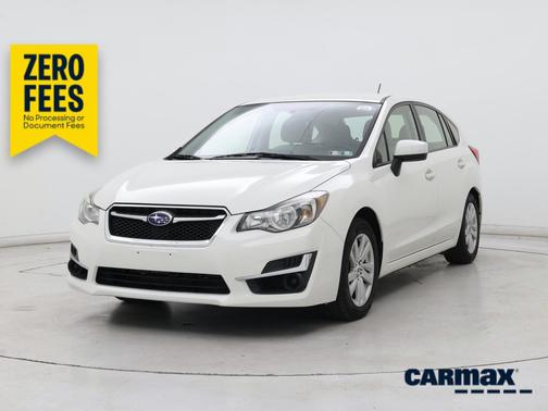 White 2015 Subaru Impreza 2.0I Premium