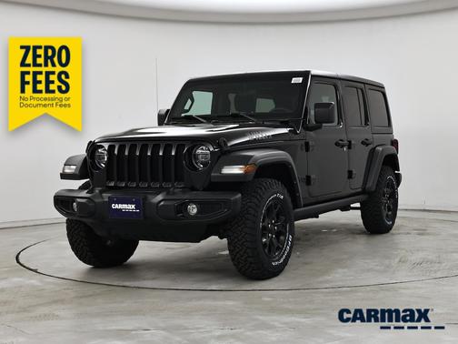Black 2021 Jeep Wrangler Unlimited Willys
