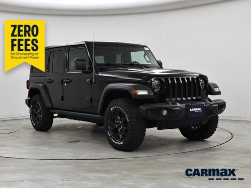 Black 2021 Jeep Wrangler Unlimited Willys