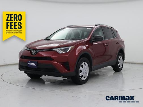 Red 2018 Toyota RAV4 LE