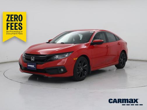 Red 2021 Honda Civic Sport